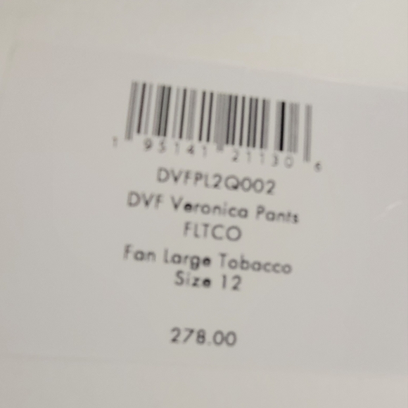 NEW Diane Von Furstenberg’s Fan Print Veronica Trousers 12 - Picture 10 of 13